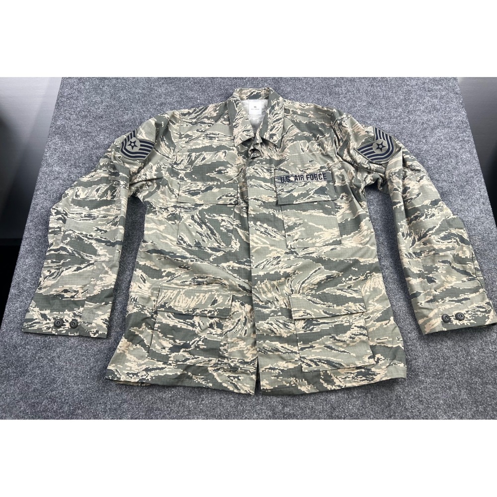 US Air Force ABU Digital Tiger Stripe Camo Utility Coat Jacket SSgt 44L